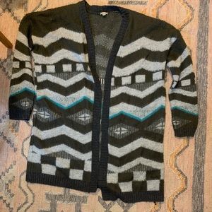 COPY - Tribal print blanket cardigan